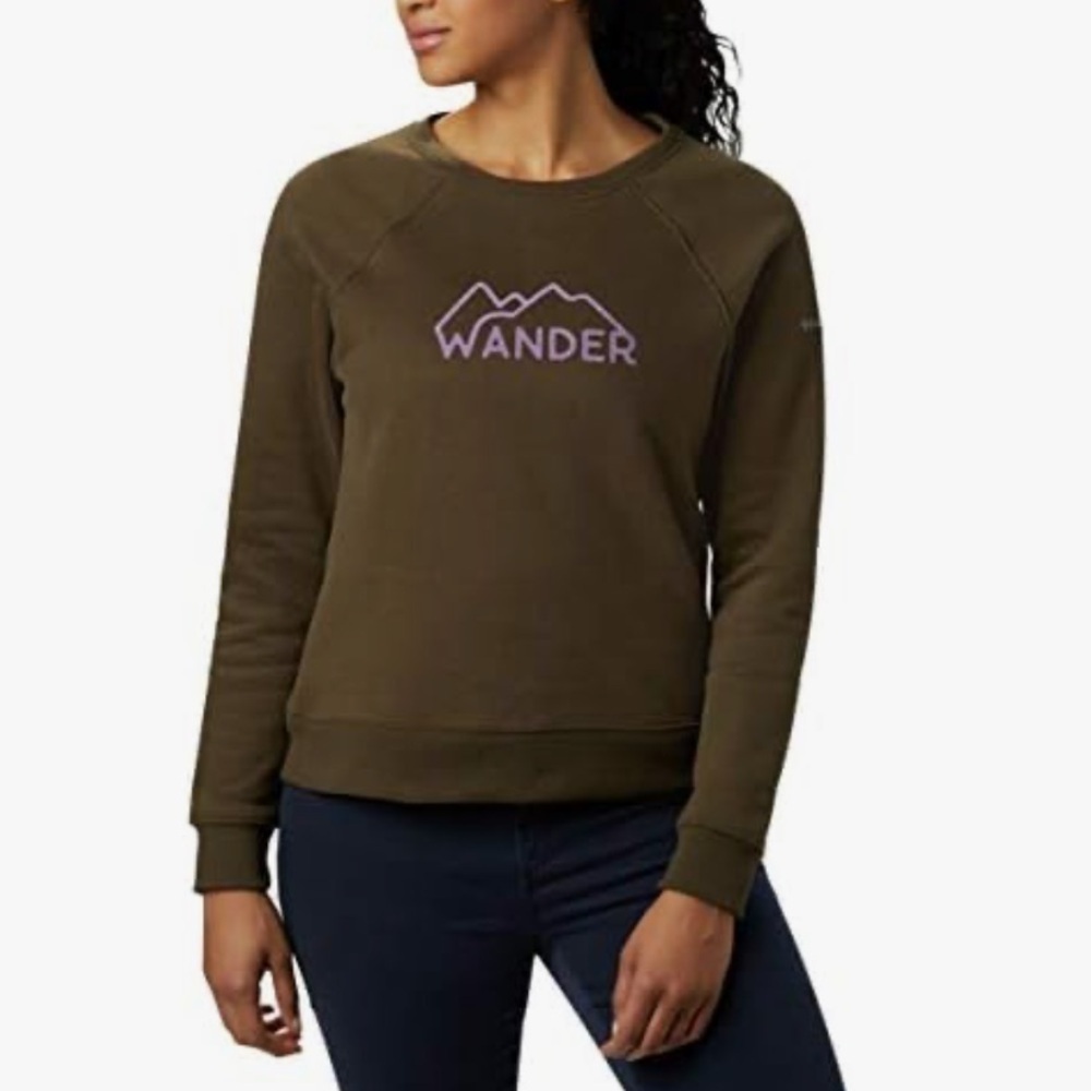 Columbia Women's Hart Mountain Graphic Crew Sweatshirt